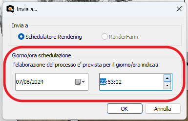 Impostazione schedulatore