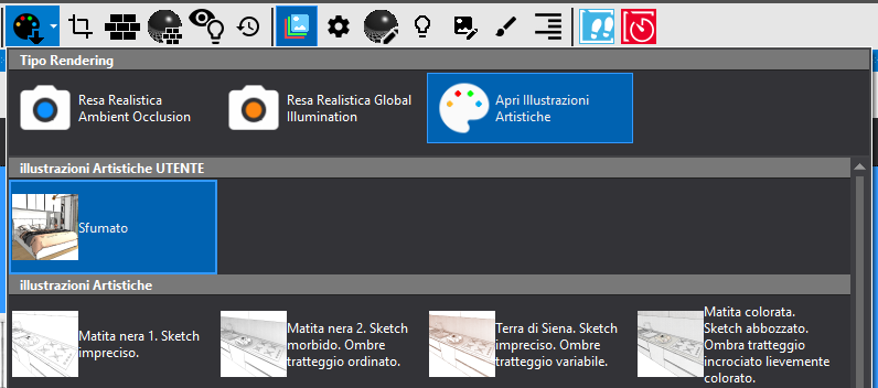 Scelta illustrazione artistica utente